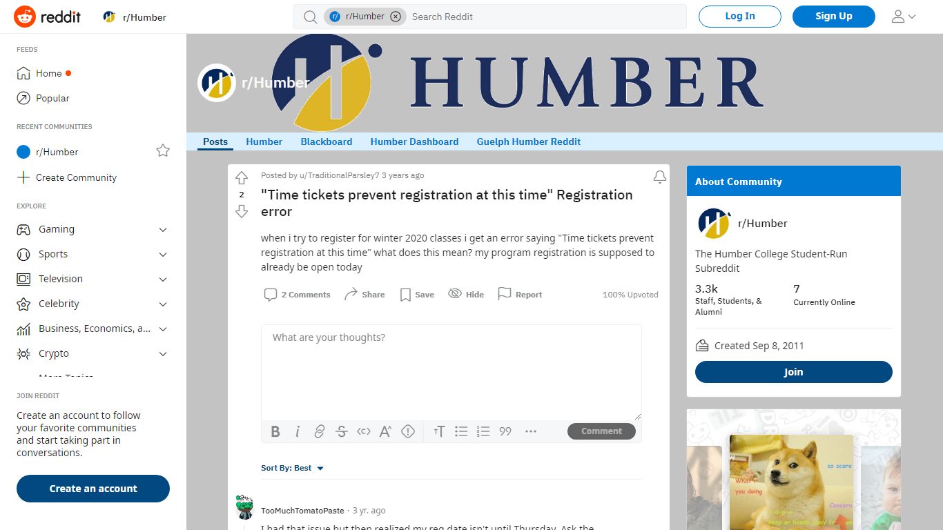 "Time tickets prevent registration at this time" Registration error